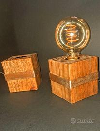 Lampada da tavolo legno
