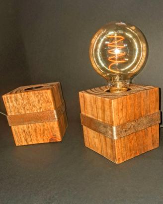 Lampada da tavolo legno