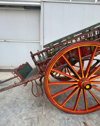 Carro agricolo l'epoca decorato