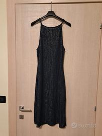Vestito Roberto Verino, blu con fili argentati M