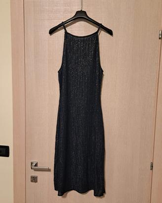Vestito Roberto Verino, blu con fili argentati M