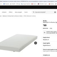 materasso IKEA 90 X 200