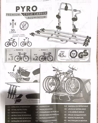 Portabici x 2 bici Nordrive Pyro
