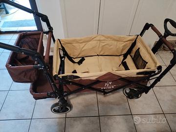 Carrello fino 2 bimbi o cani. Tutto terreno