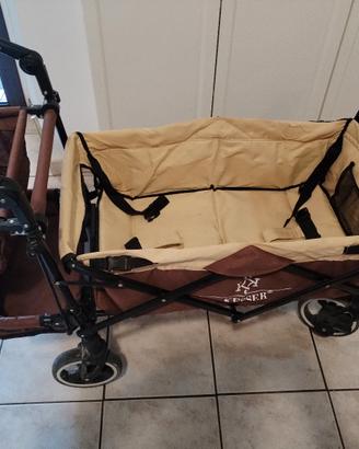 Carrello fino 2 bimbi o cani. Tutto terreno