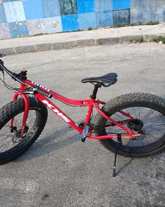 Fat bike KHS rossa + casco MPH – set completo