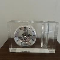 Orologio sveglia Ottaviani - cristallo e argento