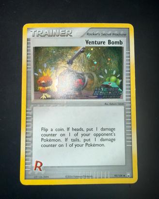 Venture Bomb stamped Ex Team Rocket Returns