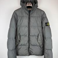Giacca Garment Dyed Crinkle Reps Down Stone Island