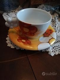tazza da tè thun con piattino serie colombia