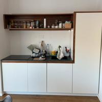 Cucina artigianale in noce