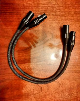 Coppia di cavi XLR Black Dragon di Moon Audio 