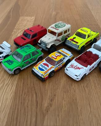 Lotto 9 modellini 1:64 Majorette, Matchbox, maisto