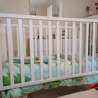 Lettino legno bianco