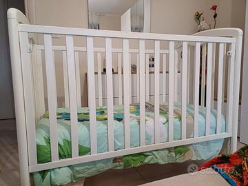 Lettino legno bianco