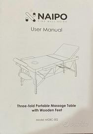Lettino per massaggi ai utilizzato