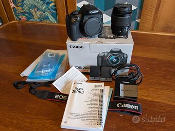 Canon EOS 2000D con obbiettivo EF-S 18-55 IS II