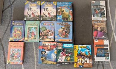 Lotto 14 Giochi PC Vintage Retro - Nuovi Disney