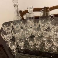 servizio bicchieri in cristallo 21 pezzi