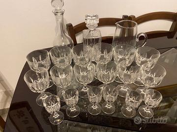 servizio bicchieri in cristallo 21 pezzi