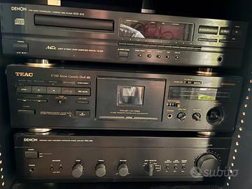 Amplificatore DENON vintage + altoparlanti MISSION