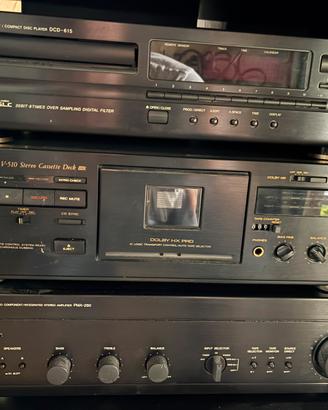 Amplificatore DENON vintage + altoparlanti MISSION