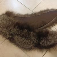Collare in vera  pelliccia di volpe (silver fox) 