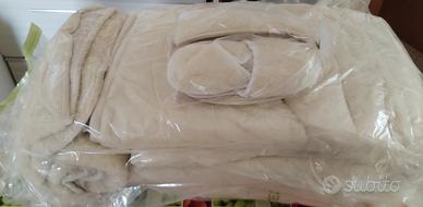 Completo letto matrimoniale in lana merinos 