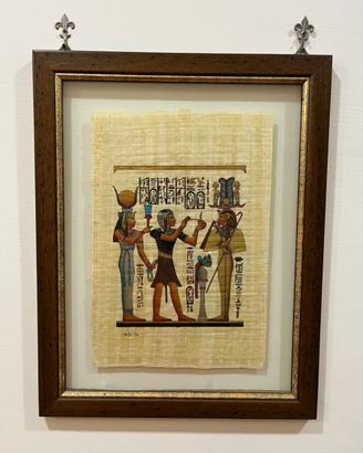 Papiro Egiziano Originale dipinto a mano