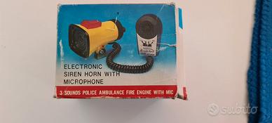 speaker bicicletta anni 80 3 suoni + microfono