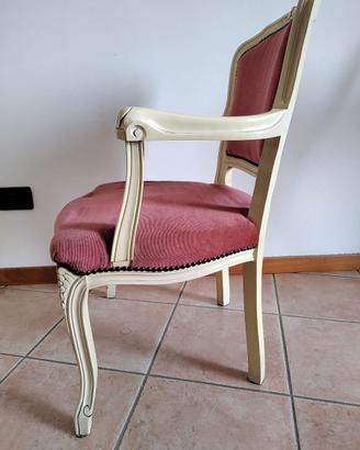 Sedia legno in stile Liberty