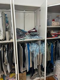 Cabina Armadio Angolare Walk-In spaziosa