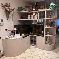 Mobile acquario con libreria annessa più angolare