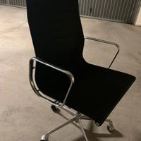 Poltrona Icf Eames tessuto hopsak schienale Alto