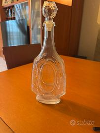 Bottiglia vintage di vetro