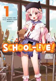 Gakkou gurashi manga 1-5 (School Live!) In inglese