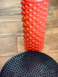 rullo massaggio muscolare+balance board gonfiabile