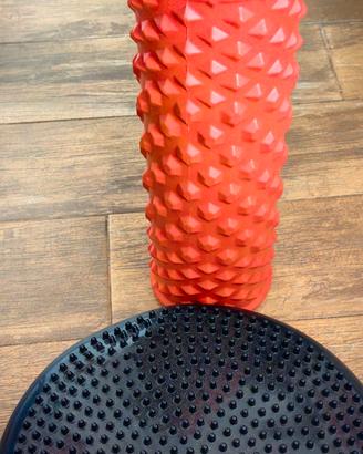 rullo massaggio muscolare+balance board gonfiabile