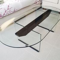 Tavolino cristallo mid century soggiorno