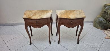 Coppia Comodini italiani in stile Luigi XV