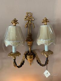 Coppia applique classiche dorate a foglia – Casabe