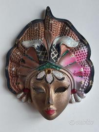 Maschera veneziana in ceramica di Albissola
