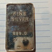 lingotto argento puro 999 g 30 