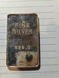 lingotto argento puro 999 g 30 