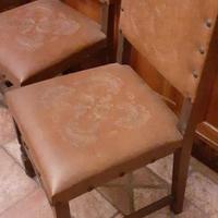 6 sedie da sala legno massello soggiorno taverna