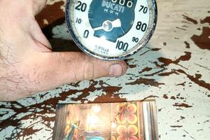 DUCATI CONTACHILOMETRI Speedometer 100 MPH A.rolle