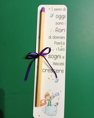 segnalibro con matita piantabile 