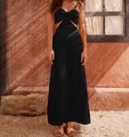 Vestito cut out nero