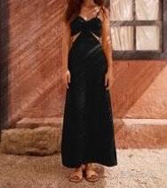 Vestito cut out nero