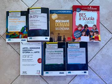 Libri concorso scuola Arte A01 A17 A54 – 7 volumi